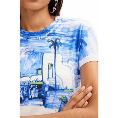 Mediterranean landscape T-shirt