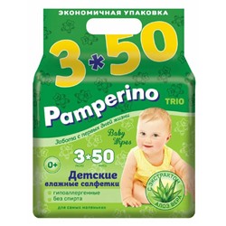 Cалфетки влажные «Pamperino» , 50 шт