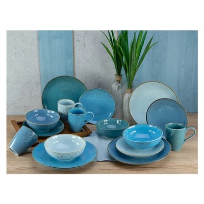 Creatable Nature Collection AQUA, Geschirrset Kombiservice 16 teilig