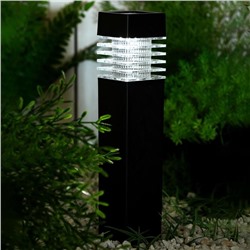 Садовый светильник на солнечной батарее «Столбик», 6 × 39 × 6 см, 1 LED, свечение белое