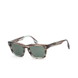 Burberry Men's Green Rectangular Sunglasses, Burberry