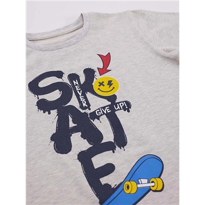 MSHB&G Синий скейтборд для мальчиков, футболка, капри и шорты, комплект