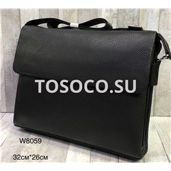 W8059 black сумка натуральная кожа 26х32