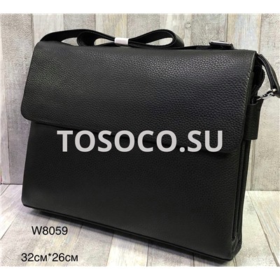 W8059 black сумка натуральная кожа 26х32