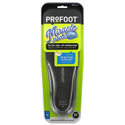 Profoot, Miracle Insole, мужская 8-13, 1 пара