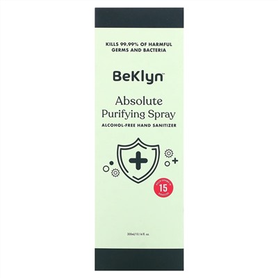 BeKLYN, Absolute Purifying Spray, Alcohol-Free Hand Sanitizer, 10.14 fl oz (300 ml)