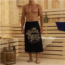 Полотенце для бани «Большой босс» мужской килт 80х145 см, 100 % хл, вафельное полотно