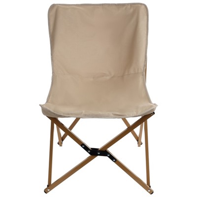 Кресло складное туристическое, 54х54х82 см, цвет бежевый