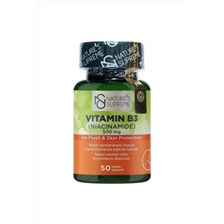 Natures Supreme Natures Supreme Vitamin B3 500 Mg No Flush 50 Kapsül Aromasiz