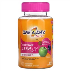 One-A-Day, For Her, VitaCraves, для подростков, 60 жевательных таблеток