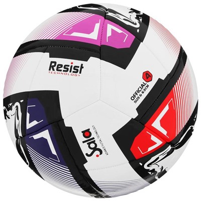 Мяч футзальный TORRES Futsal Resist, PU, полугибридная сшивка, 24 панели, р. 4