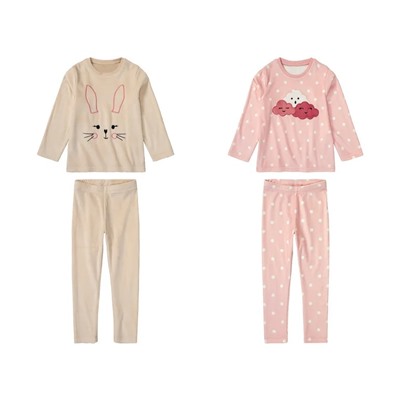 lupilu® Kleinkinder Pyjama, kuschelig weicher Plüsch