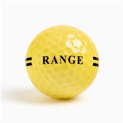 Мяч для гольфа PGM "Range", двухкомпонентный, d-4.3, жёлтый