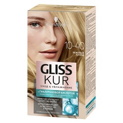 Краска для волос Gliss Kur, 10-40 бежевый блонд, 143 мл