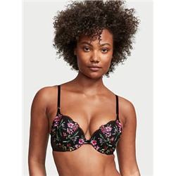 Embroidered Push-Up Bra