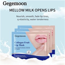 Коллагеновая маска патч для губ с молочным протеином Gegemoon Lip Mask 1шт
