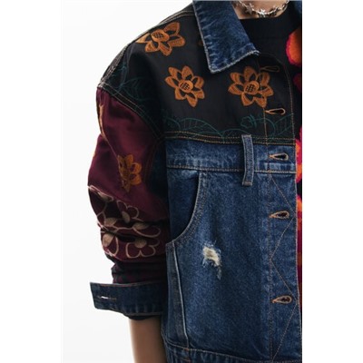 Patchwork denim jacket