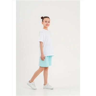 Детская футболка и шорты с круглым вырезом Mışıl для девочек