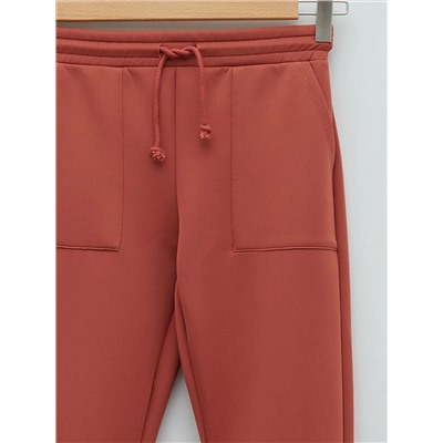 LC Waikiki Женские спортивные штаны из ткани для дайвинга с эластичной резинкой на талии и плоскими карманами