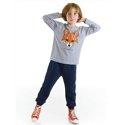 MSHB&G Комплект брюк и футболки с принтом лисы для мальчика