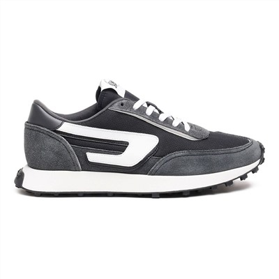 Sneakers Racer - cuero - logo - negro y blanco