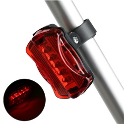 Фонарь велосипедный, 8 лм, 0.3 Вт, LED, 7 режимов, 2 ААА