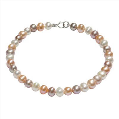 Pulsera - plata 925 - perlas de agua dulce - Ø de la perla: 4.5 - 5.5 mm