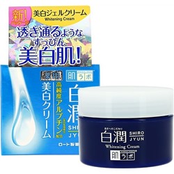 HADA LABO Отбеливающий крем для лица Shirojyun Medicated Whitening Cream с арбутином 50 гр.