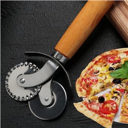 Двойной ролик-нож для теста и пиццы.