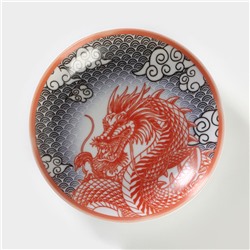 Тарелка фарфоровая «Огненный дракон», 700 мл, d=20,5 см