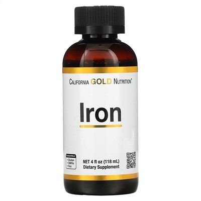 California Gold Nutrition, Iron, 4 fl oz (118 ml)