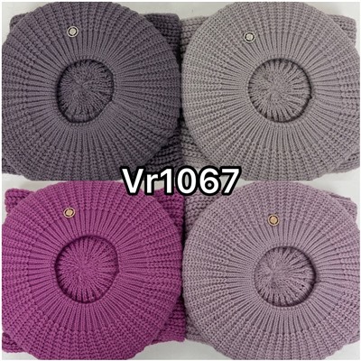 Vr1067 VERSIA Комплект берет двойной + шарф