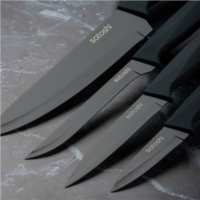 SATOSHI Орис Нож для овощей, 9см, нерж.сталь с антиналипающим покрытием, софт-тач