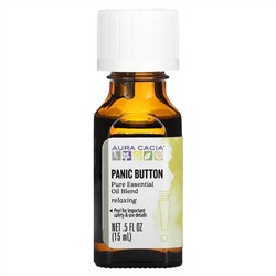 Aura Cacia, Panic Button, смесь чистых эфирных масел, 15 мл (0,5 жидк. унции)