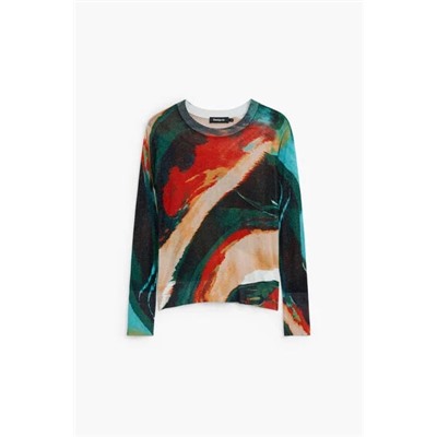 Fine knit Arty faded sweater