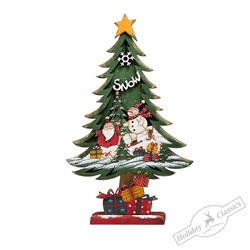 Елочка "Зимняя сказка" рождественская настольная средняя (дерево)