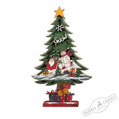 Елочка "Зимняя сказка" рождественская настольная средняя (дерево)