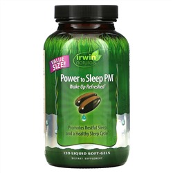 Irwin Naturals, Power to Sleep PM, 120 мягких желатиновых капсул с жидкостью