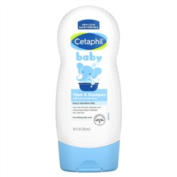 Cetaphil, Baby, Wash & Shampoo with Natural Calendula, 7.8 fl oz (230 ml)