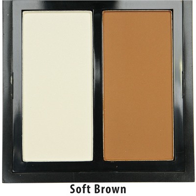 Пудра Naked Contour duo 2 в 1 (Soft Brown) №1