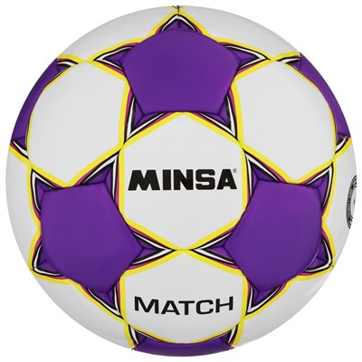 Мяч футбольный MINSA Match, TPU, ручная сшивка, 32 панели, р. 5