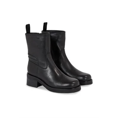 Calvin Klein Jeans - BIKER BOOT LTH WN - ботильоны - черный