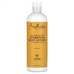 SheaMoisture, необработанное масло ши, увлажняющий лосьон для душа, 384 мл (13 жидк. унций)