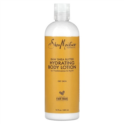 SheaMoisture, необработанное масло ши, увлажняющий лосьон для душа, 384 мл (13 жидк. унций)