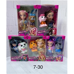 Куклы шарнирная из З разные серия с питомцами и аксессуарами