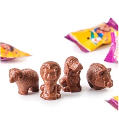 🐻 Конфеты ассорти уникальной формы в виде фигурок животных в молочном шоколаде с оригинальными начинками