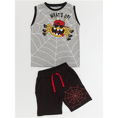 Denokids Комплект футболки и шорт для мальчика-паука