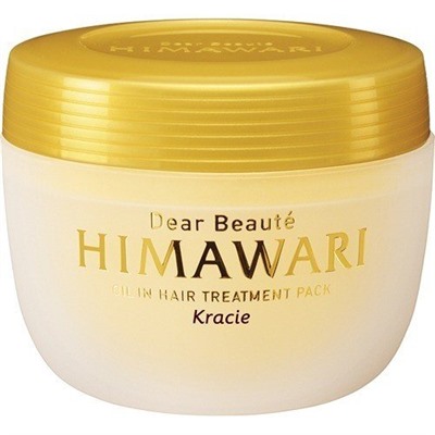 KRACIE Premium Himawari Oil EX Маска глубоко-восстанав с растит компл для повреж волос 180гр
