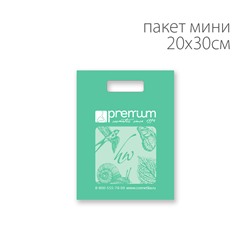 Пакет Premium зеленый мини