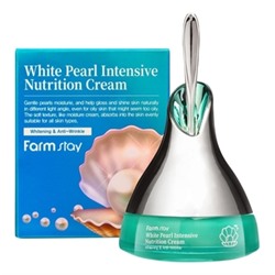 (Корея) Интенсивный питательный крем для лица с экстрактом жемчуга FarmStay White Pearl Intensive Nutrition Cream 50мл